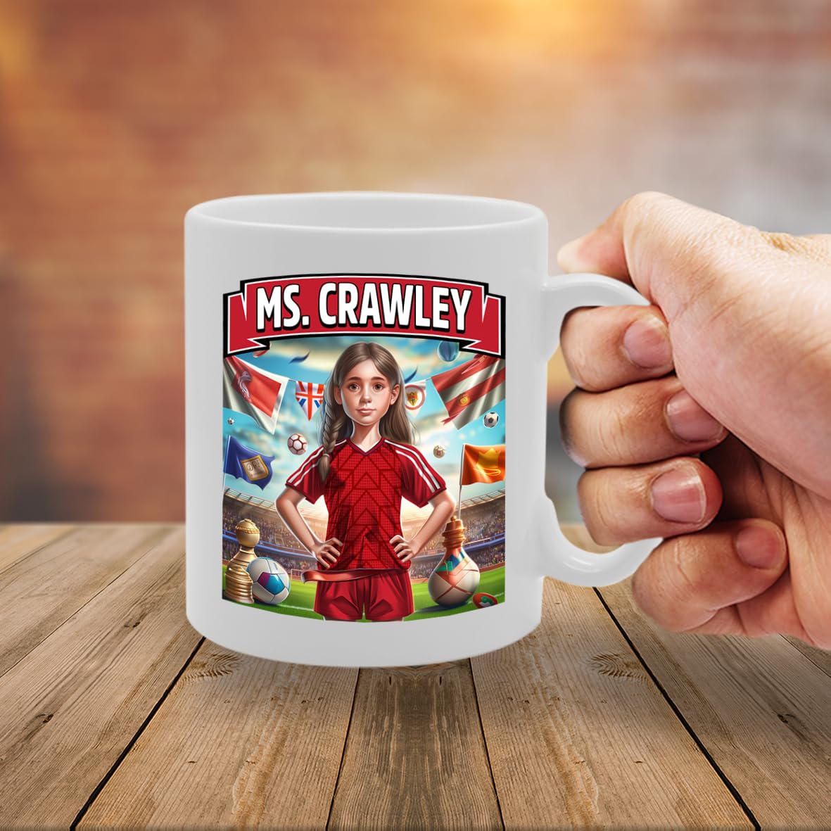 Ms Crawley   Printed Tea Coffee Ceramic  For Footie Fan Ladies Girls Mg6384 - Funny Printed Coffee Mug - Great Gift Idea