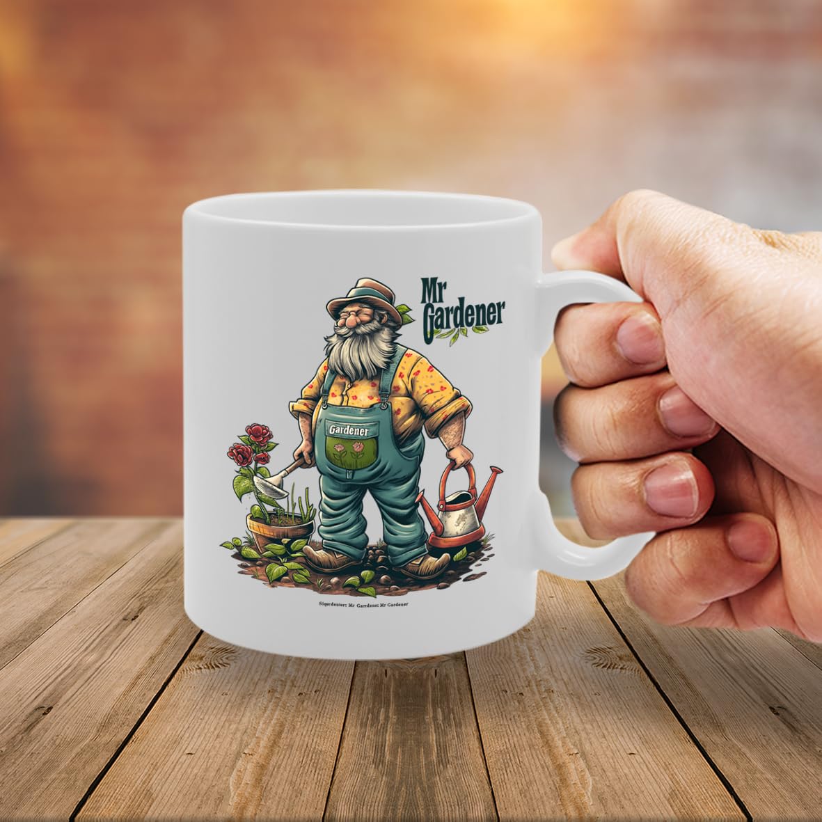 Mr Gardener  - For Male Gardeners, Plant Lovers, Horticulturists, Durable Ceramic, Dishwasher Safe, Ideal For Gardening Enthusiasts Mg6036 - Funny Printed Coffee Mug - Great Gift Idea