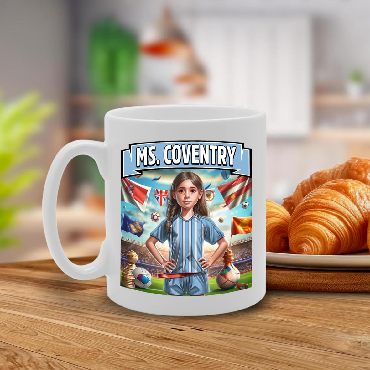 Ms Coventry   Printed Tea Coffee Ceramic  For Footie Fan Ladies Girls Mg6384 - Funny Printed Coffee Mug - Great Gift Idea