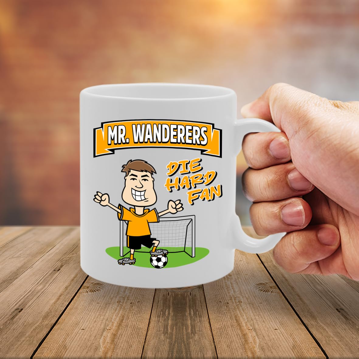 Mr Wanderers Die Hard Fan   Printed Tea Coffee Ceramic  Mg5809 - Funny Printed Coffee Mug - Great Gift Idea