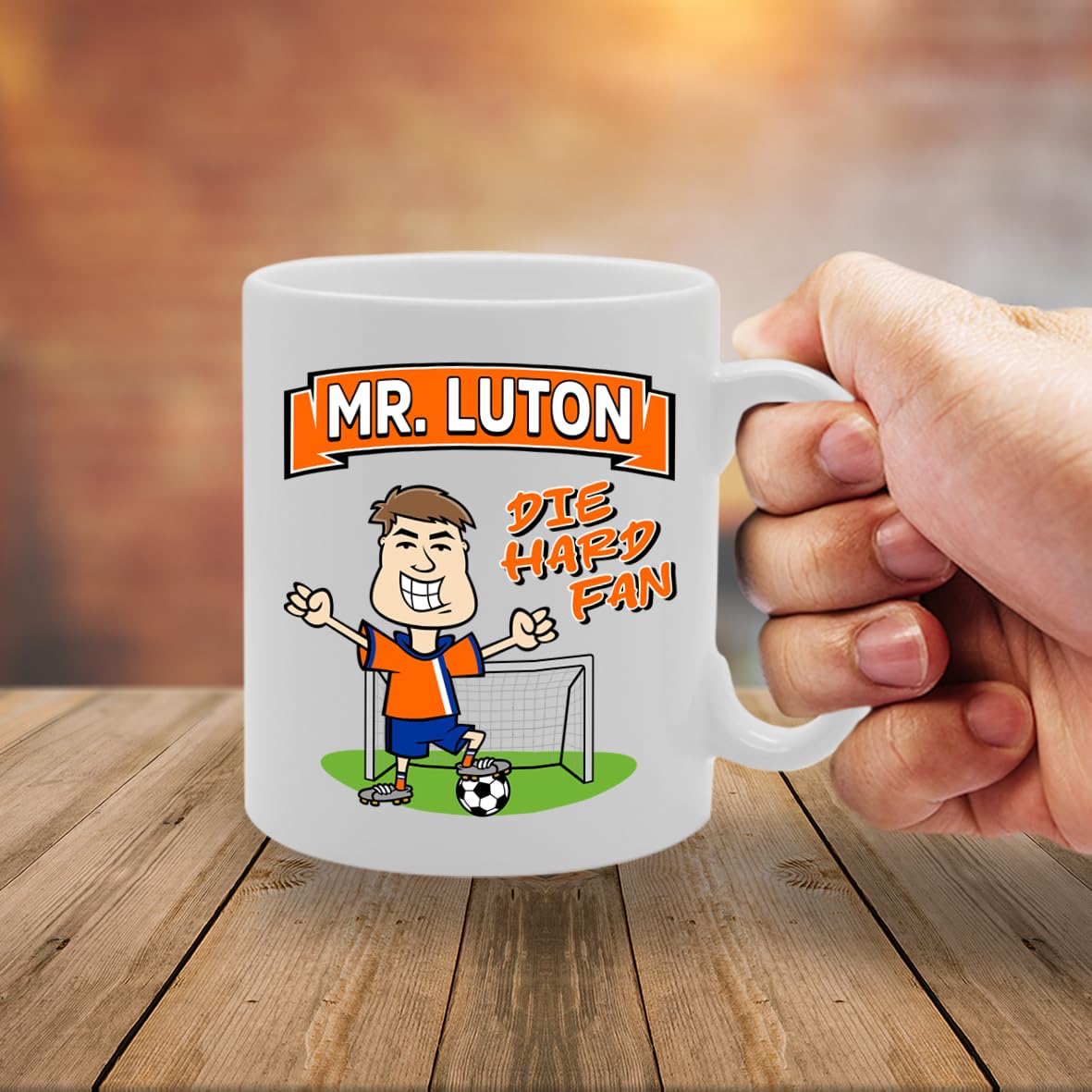 Mr Luton Die Hard Fan   Printed Tea Coffee Ceramic  Mg5817 - Funny Printed Coffee Mug - Great Gift Idea
