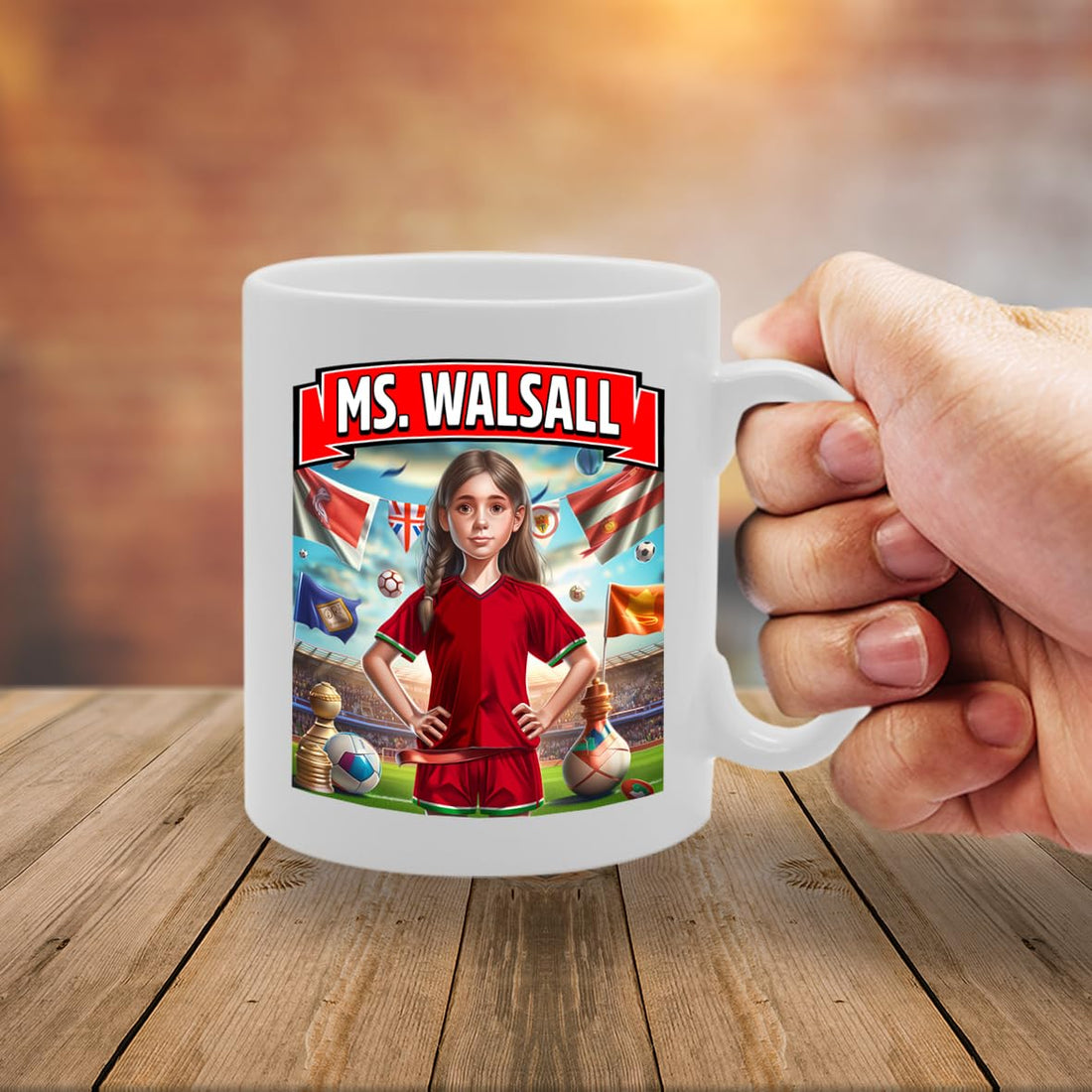 Ms Walsall   Printed Tea Coffee Ceramic  For Footie Fan Ladies Girls Mg6384 - Funny Printed Coffee Mug - Great Gift Idea