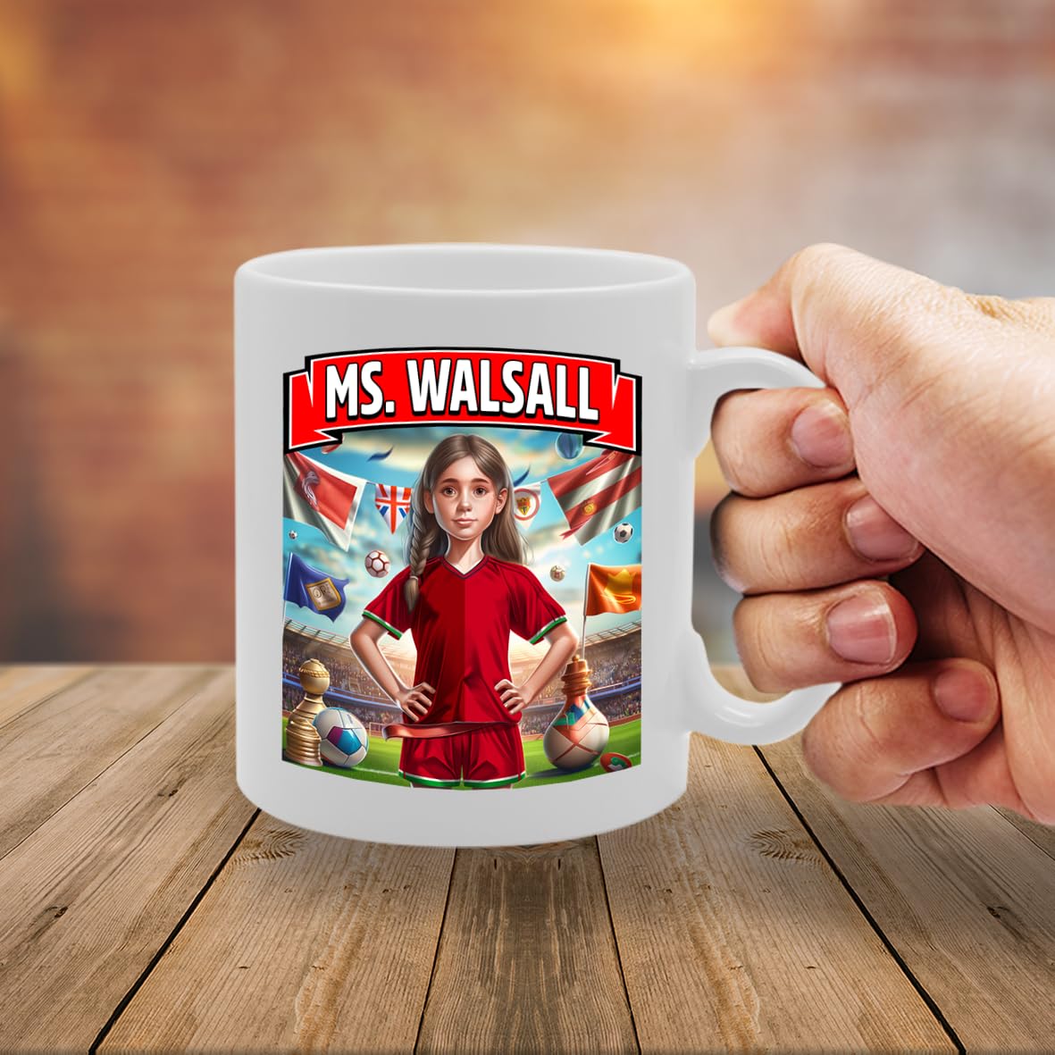 Ms Walsall   Printed Tea Coffee Ceramic  For Footie Fan Ladies Girls Mg6384 - Funny Printed Coffee Mug - Great Gift Idea