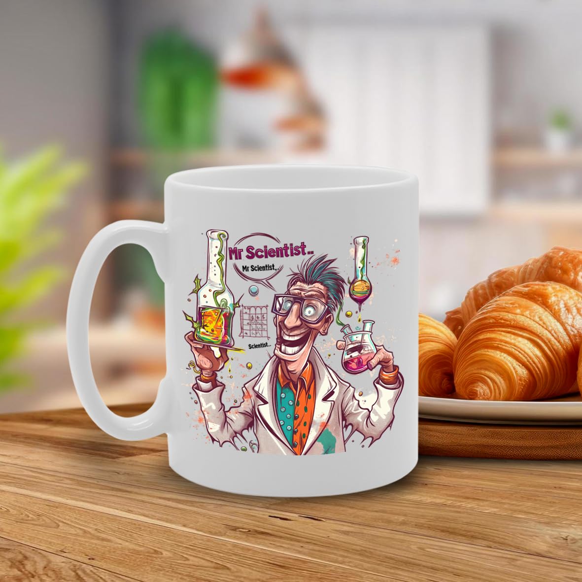 Mr Scientist  - For Scientists, Researchers, Lab Enthusiasts, Durable Ceramic, Dishwasher Safe Mg6050 - Funny Printed Coffee Mug - Great Gift Idea