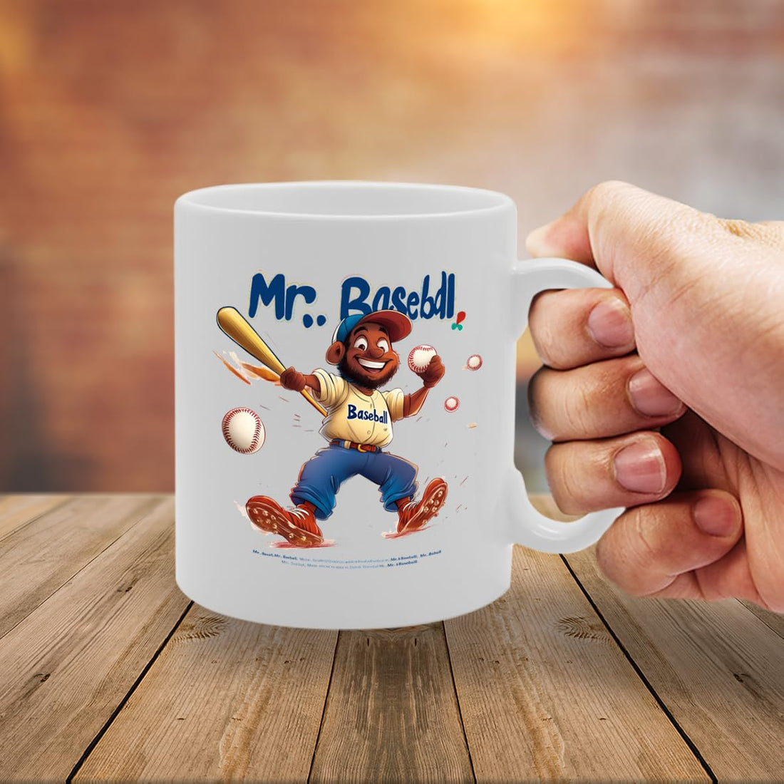 11Oz Ceramic  Featuring Baseball Mg6542 –  For Sports Fans And Enthusiasts - Funny Printed Coffee Mug - Great Gift Idea