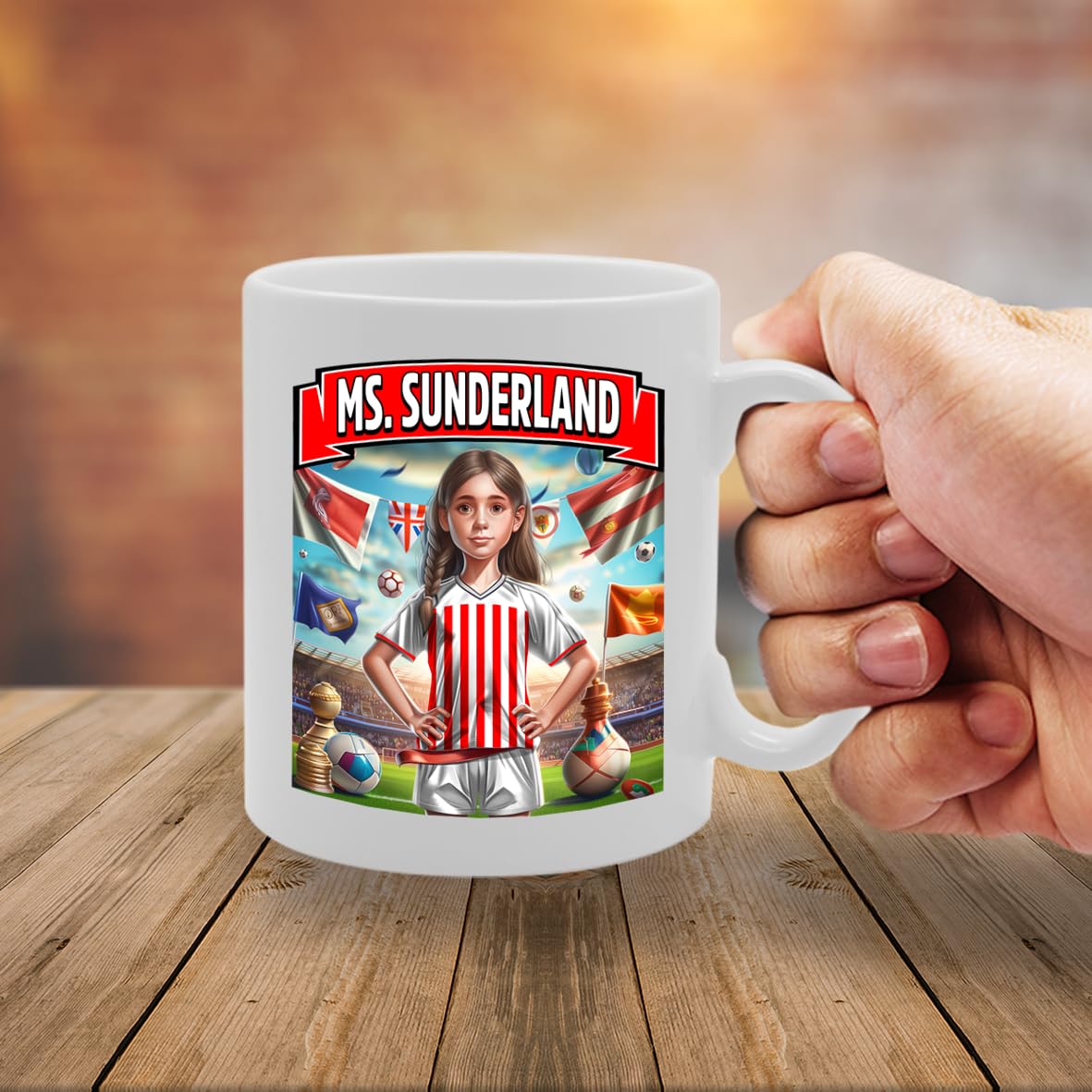 Ms Sunderland   Printed Tea Coffee Ceramic  For Footie Fan Ladies Girls Mg6384 - Funny Printed Coffee Mug - Great Gift Idea