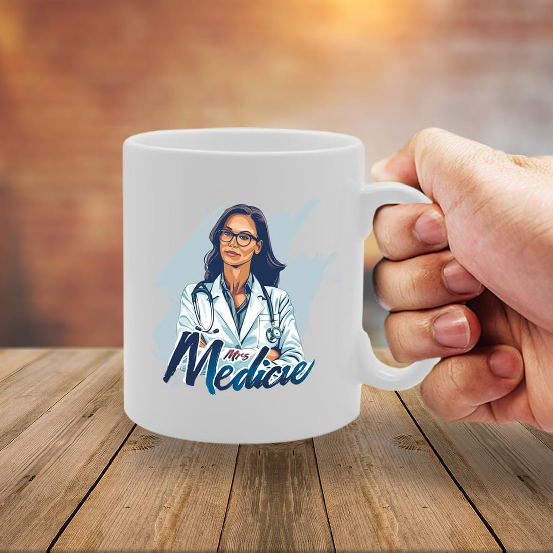 Mrs Medicine  - Ideal For Doctors And Healthcare Professionals, 11Oz Ceramic Coffee  For Medical Experts And Health Enthusiasts Mg5967 - Funny Printed Coffee Mug - Great Gift Idea