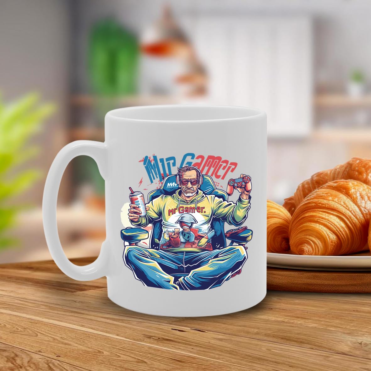 Mr Gamer Ceramic  - Ideal For Gamers, Esports Enthusiasts, And Gaming Fans - 11Oz Coffee  With Cool Design Mg6291 - Funny Printed Coffee Mug - Great Gift Idea