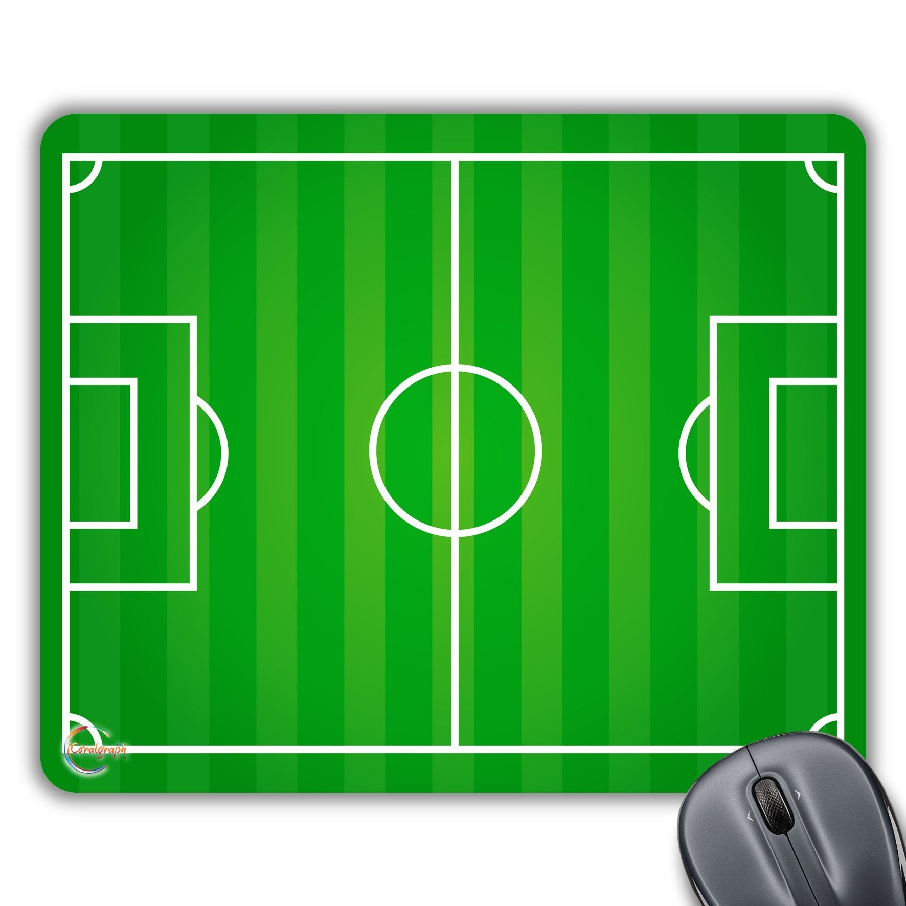 CP114 Soccer Field Novelty Gift Printed PC Laptop Computer Mouse Mat Pad