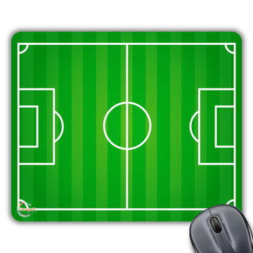 CP114 Soccer Field Novelty Gift Printed PC Laptop Computer Mouse Mat Pad