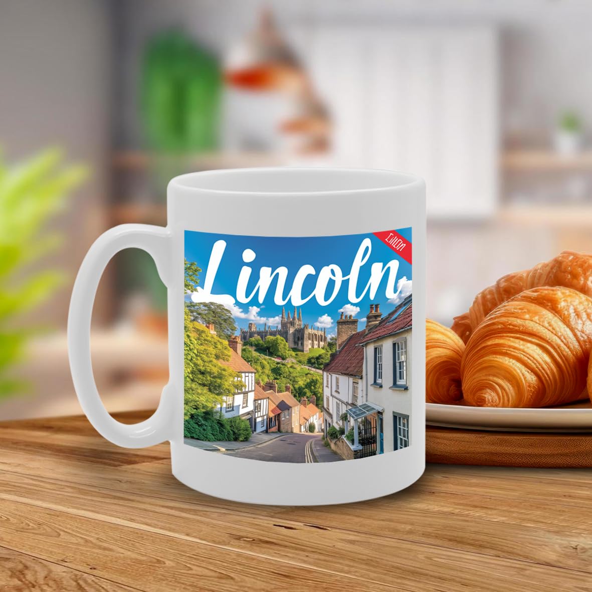 Printed Coffee Ceramic  Featuring Cities And Landmarks In United Kingdom (Loln) - Funny Printed Coffee Mug - Great Gift Idea
