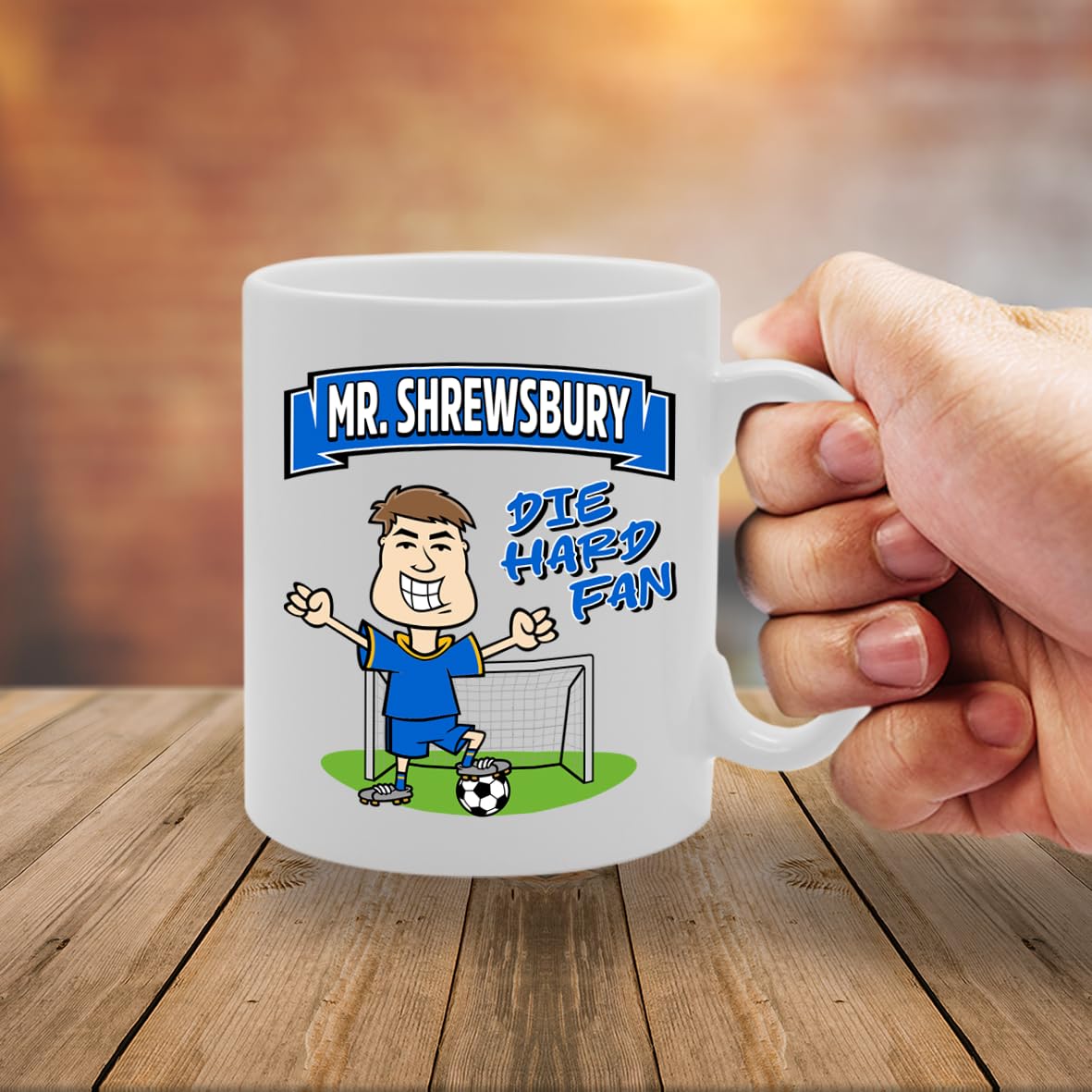 Mr Shrewsbury Die Hard Fan   Printed Tea Coffee Ceramic  Mg5861 - Funny Printed Coffee Mug - Great Gift Idea
