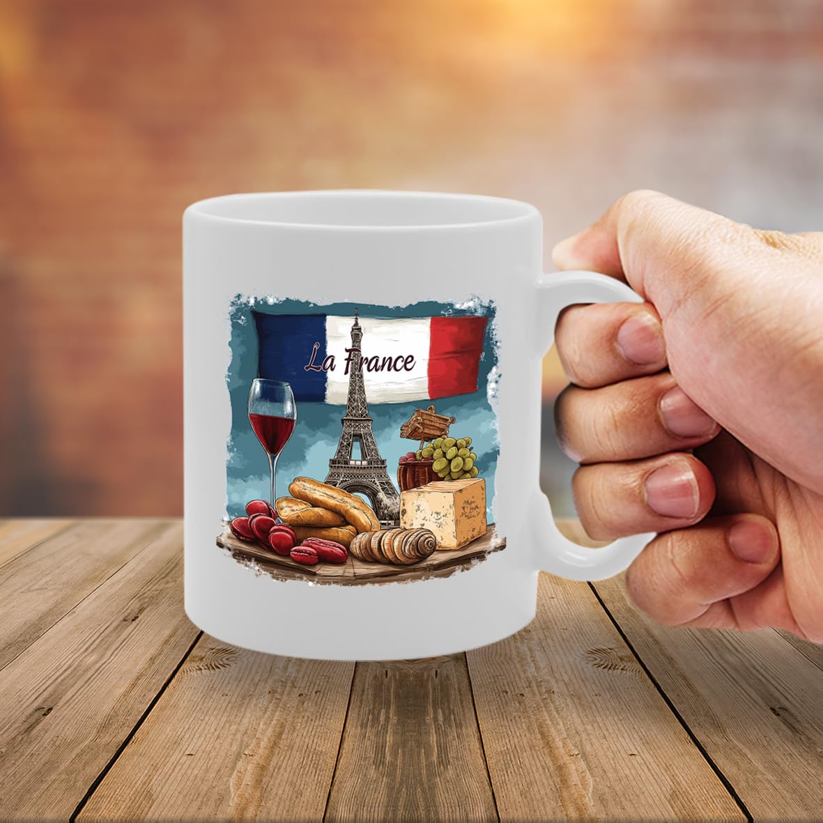 Paris France Themed  Selection (La France 2) - Funny Printed Coffee Mug - Great Gift Idea