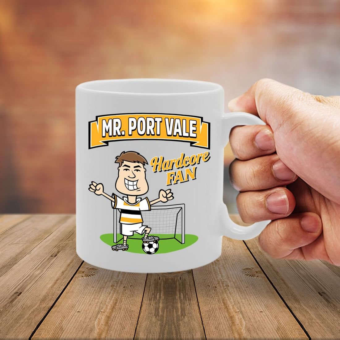 Mr Port Vale Hardcore Fan   Printed Tea Coffee Ceramic  Mg5867 - Funny Printed Coffee Mug - Great Gift Idea