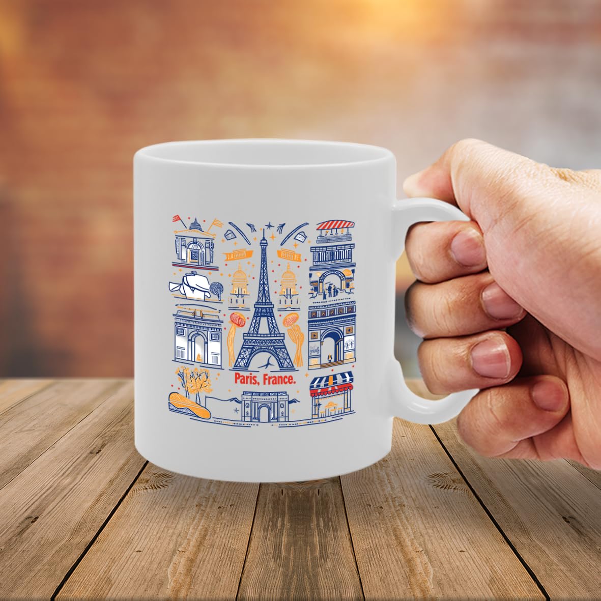 Paris France Themed  Selection (Paris 2) - Funny Printed Coffee Mug - Great Gift Idea