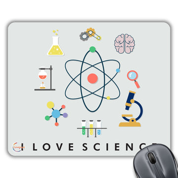 CP151 I Love Science Novelty Gift Printed PC Laptop Computer Mouse Mat Pad