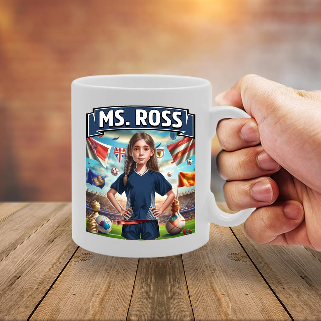 Football Fan Ceramic  - Perfect   For Soccer Lovers, Ladies & Girls - Printed Cup For Footie Enthusiasts (Ross County) - Funny Printed Coffee Mug - Great Gift Idea