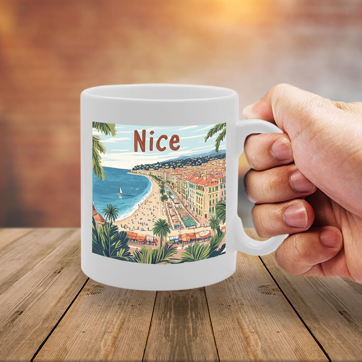 11Oz Dishwasher-Safe Ceramic  Featuring Popular Cities & Capitals From Europe And Around The World (Nice) - Funny Printed Coffee Mug - Great Gift Idea