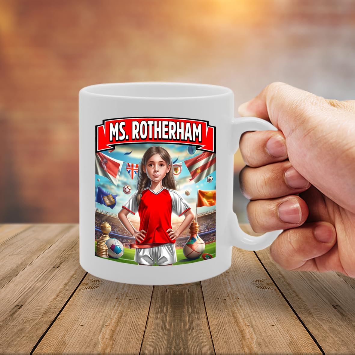 Ms Rotherham   Printed Tea Coffee Ceramic  For Footie Fan Ladies Girls Mg6384 - Funny Printed Coffee Mug - Great Gift Idea