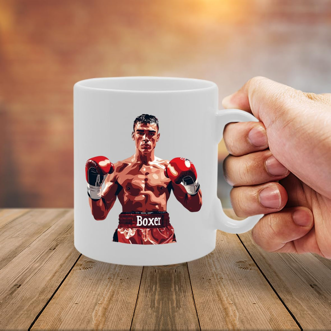 Mr Boxing  - Ideal For Boxers And Fight Fans, 11Oz Ceramic Coffee  For Combat Sports Enthusiasts And Gym Goers Mg5943 - Funny Printed Coffee Mug - Great Gift Idea