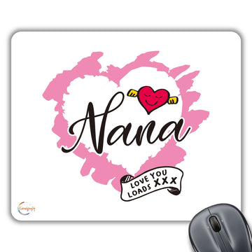 CP543 It's A Nana Thing Amazing Awesome Happy Fun Cool Loving Caring Proud Supportive Protective Novelty Gift Printed PC Laptop Computer Mouse Mat Pad