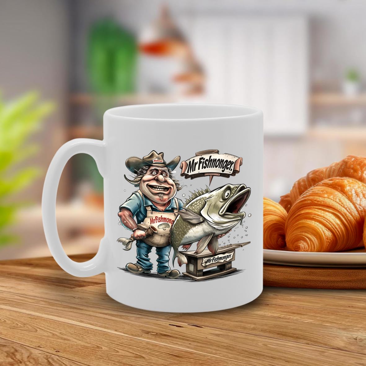 Mr Fishmonger  - Ideal For Fishmongers, Seafood Enthusiasts, Culinary Professionals - Dishwasher Safe Mg6006 - Funny Printed Coffee Mug - Great Gift Idea