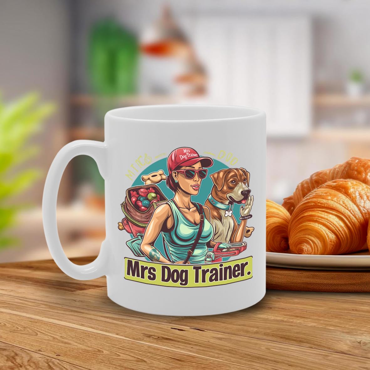 Mrs Dog Trainer  - For Female Dog Trainers, Pet Lovers, Canine Enthusiasts, Durable Ceramic, Dishwasher Safe, Premium Print Mg6081 - Funny Printed Coffee Mug - Great Gift Idea