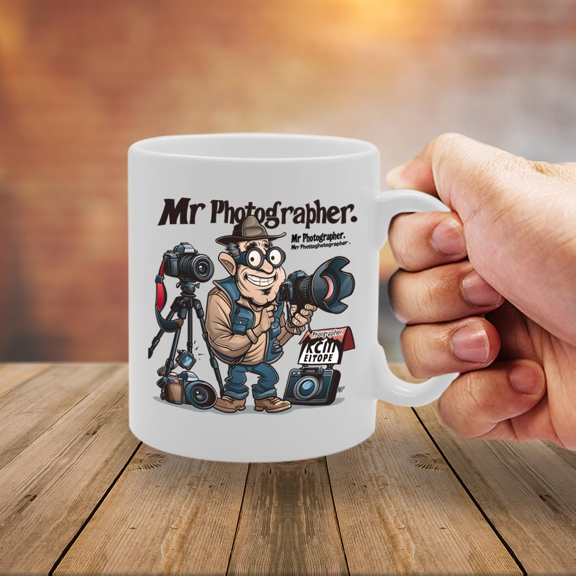 Mr Photographer  - For Photographers, Photography Enthusiasts, Artists, Durable Ceramic, Dishwasher Safe, Premium Print Mg6074 - Funny Printed Coffee Mug - Great Gift Idea