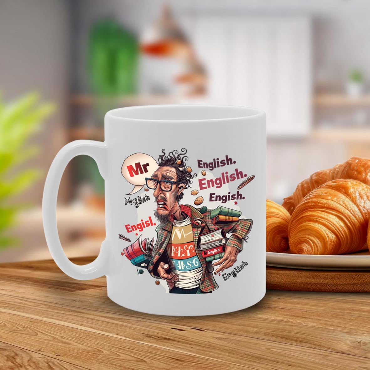 Mr English  - Crafted For English Teachers, Literature Enthusiasts, Educators, Sturdy Ceramic, Dishwasher Safe, Ideal For Celebrating Literature And Education Mg6022 - Funny Printed Coffee Mug - Great Gift Idea
