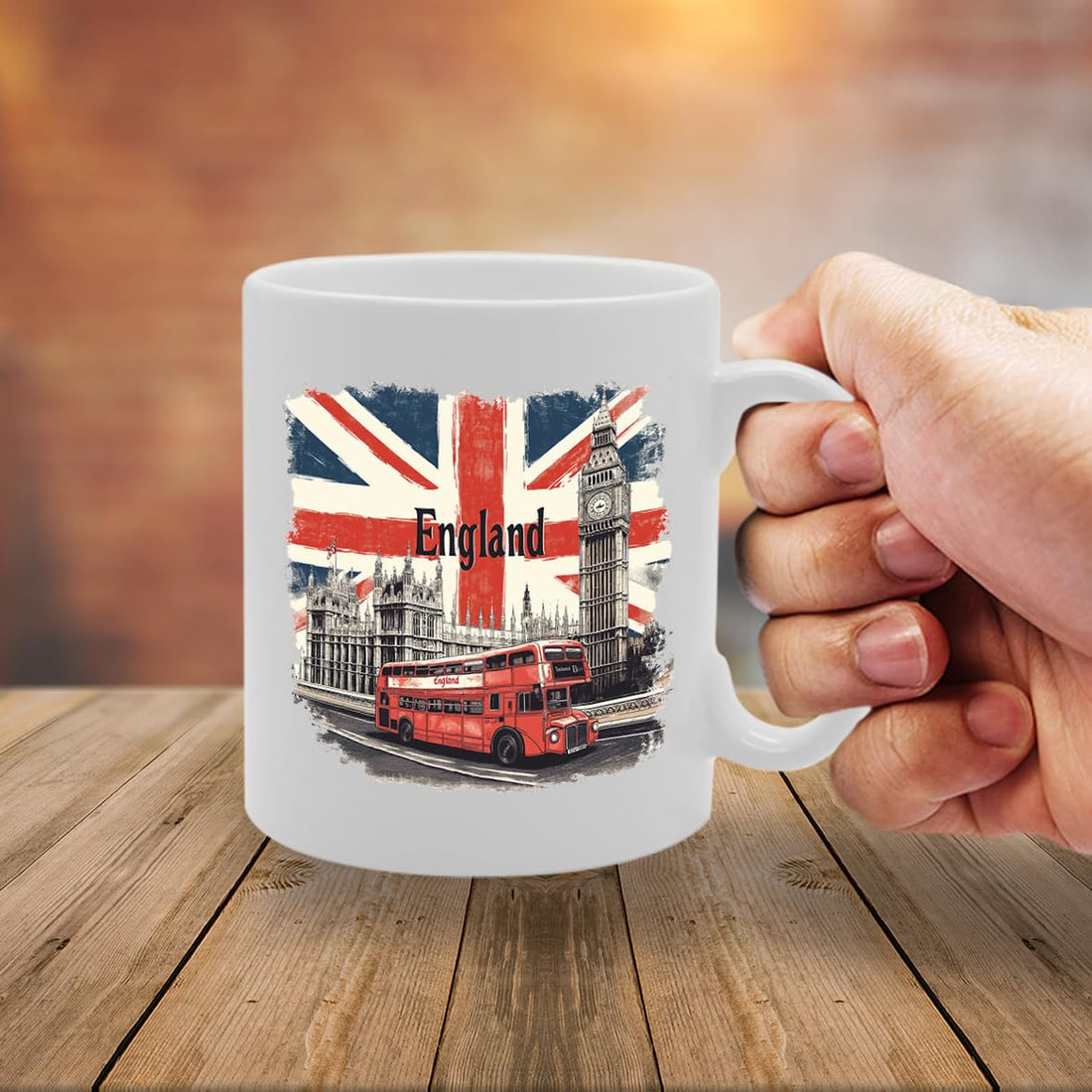 -   Printed Coffee Ceramic  Featuring Great Britain 4 Design (England 2) Mg6431 - Funny Printed Coffee Mug - Great Gift Idea