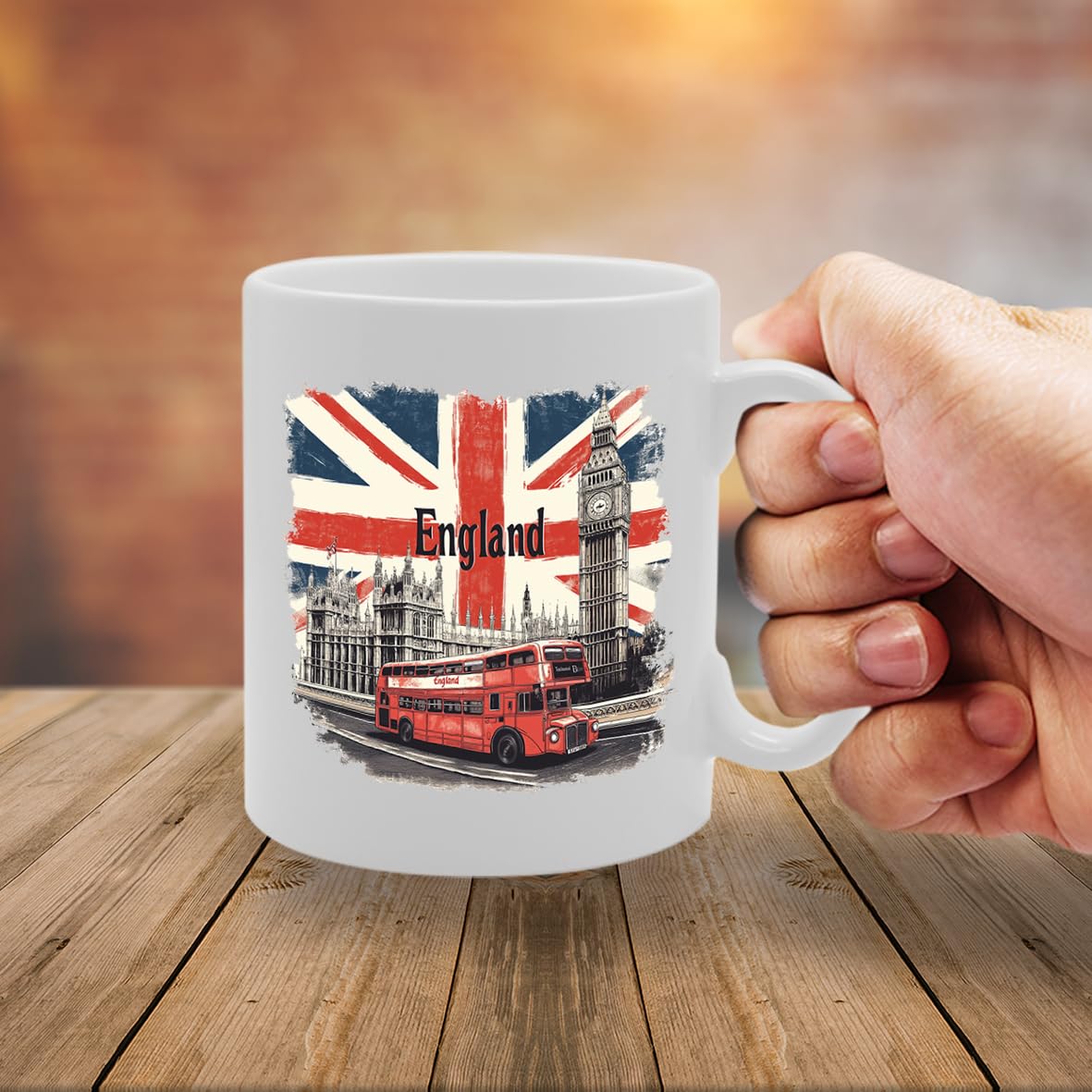 -   Printed Coffee Ceramic  Featuring Great Britain 4 Design (England 2) Mg6431 - Funny Printed Coffee Mug - Great Gift Idea