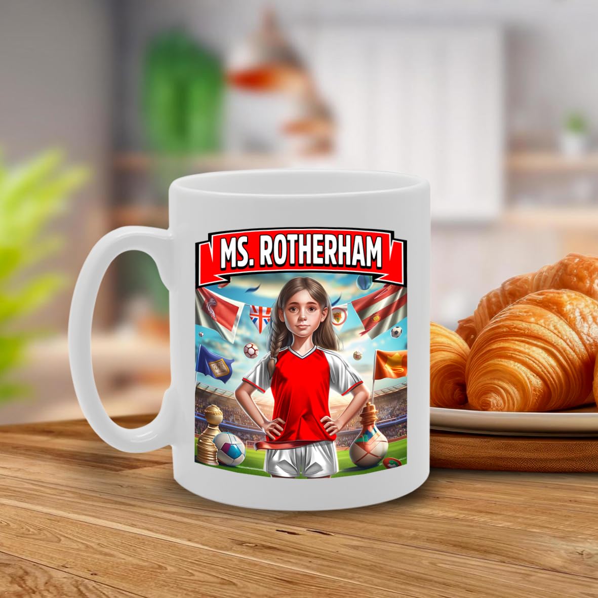Ms Rotherham   Printed Tea Coffee Ceramic  For Footie Fan Ladies Girls Mg6384 - Funny Printed Coffee Mug - Great Gift Idea