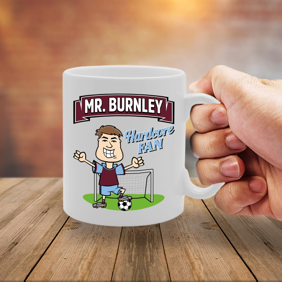 Mr Burnley Hardcore Fan   Printed Tea Coffee Ceramic  Mg5819 - Funny Printed Coffee Mug - Great Gift Idea
