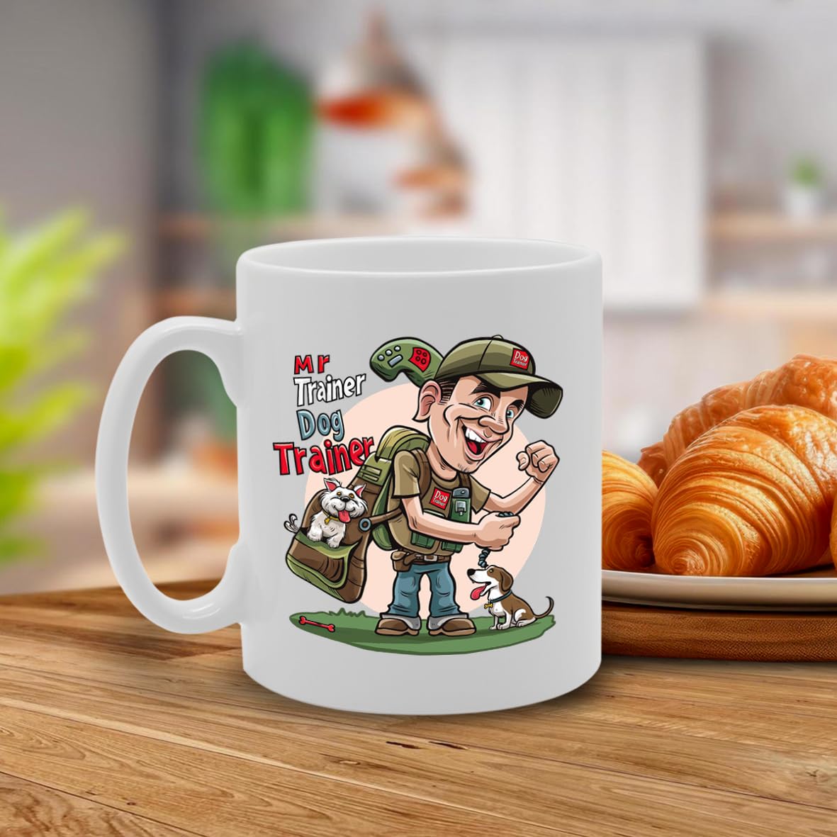 Mr Dog Trainer  - For Dog Trainers, Pet Lovers, Canine Enthusiasts, Durable Ceramic, Dishwasher Safe, Premium Print Mg6080 - Funny Printed Coffee Mug - Great Gift Idea