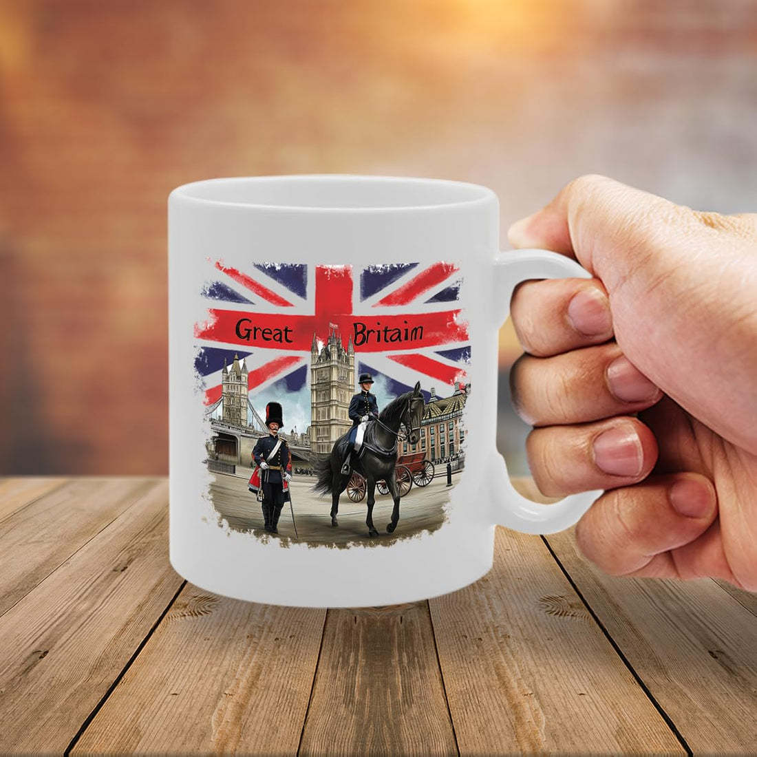 Printed Coffee Ceramic  Featuring Great Britain 4 Design (Great Britain 3) Mg6431 - Funny Printed Coffee Mug - Great Gift Idea