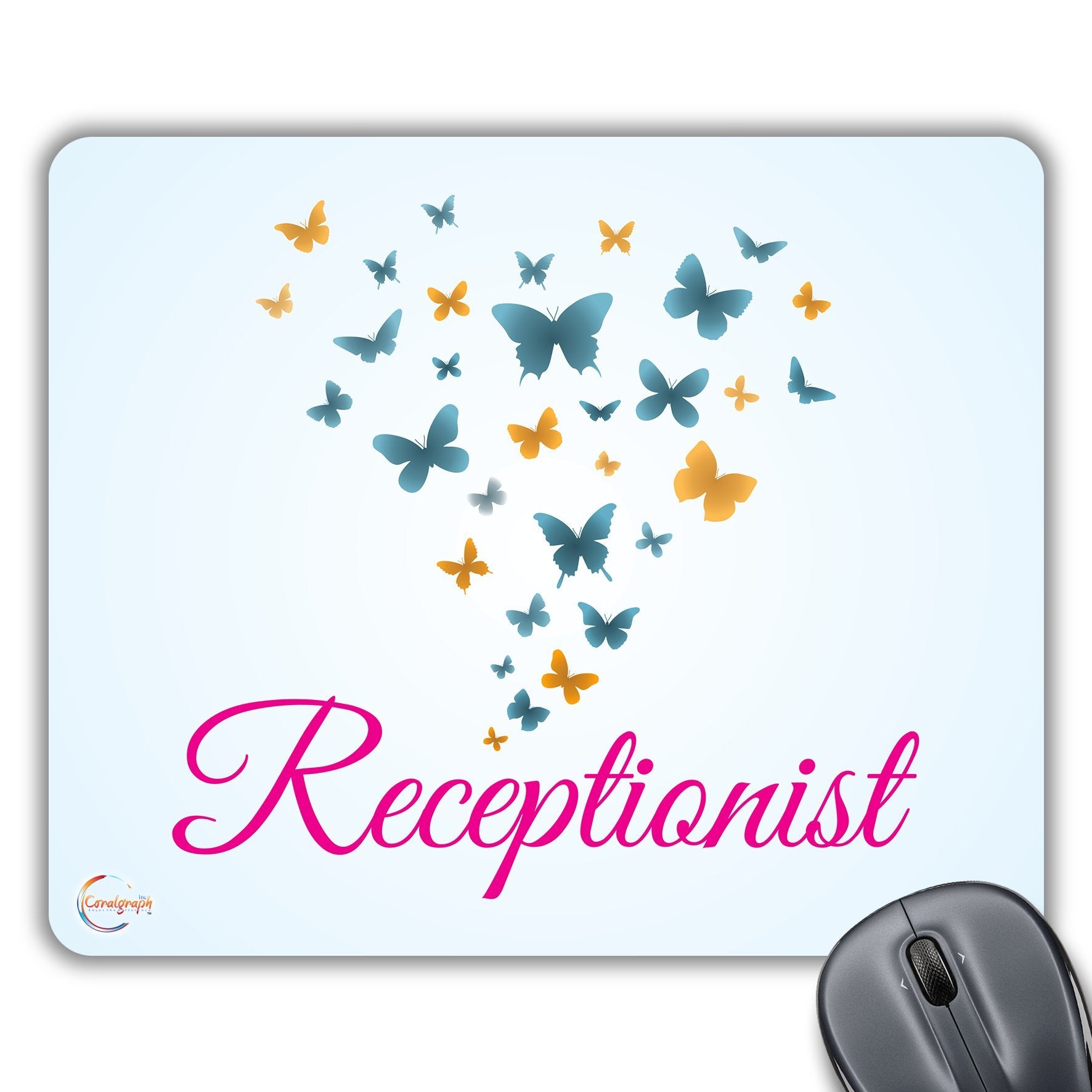 CP270 Receptionist Novelty Gift Printed PC Laptop Computer Mouse Mat Pad