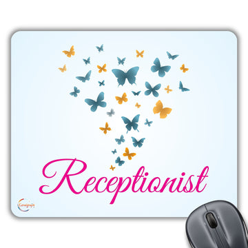 CP270 Receptionist Novelty Gift Printed PC Laptop Computer Mouse Mat Pad