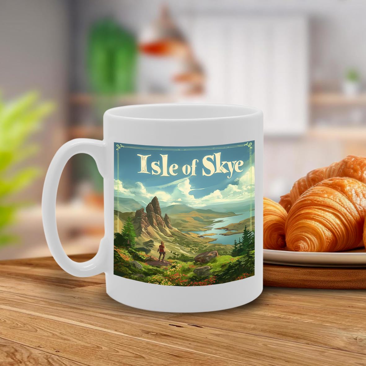 Printed Coffee Ceramic  Featuring Cities And Landmarks In United Kingdom (Isle Of Skye) - Funny Printed Coffee Mug - Great Gift Idea