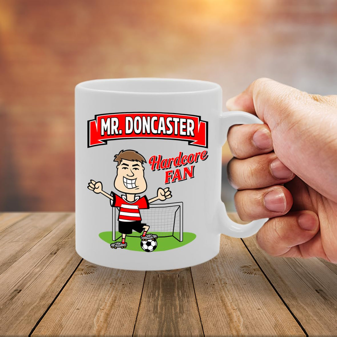 Mr Doncaster Hardcore Fan   Printed Tea Coffee Ceramic  Mg5887 - Funny Printed Coffee Mug - Great Gift Idea