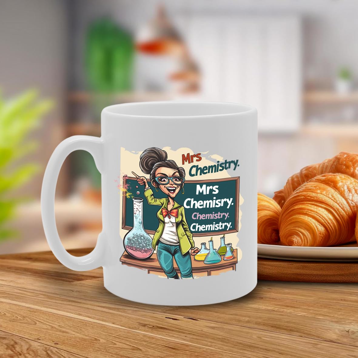 Mrs Chemistry  - Designed For Female Chemistry Teachers, Scientists, Research Enthusiasts, Durable Ceramic, Dishwasher Safe, Perfect For Celebrating Science Mg6025 - Funny Printed Coffee Mug - Great Gift Idea