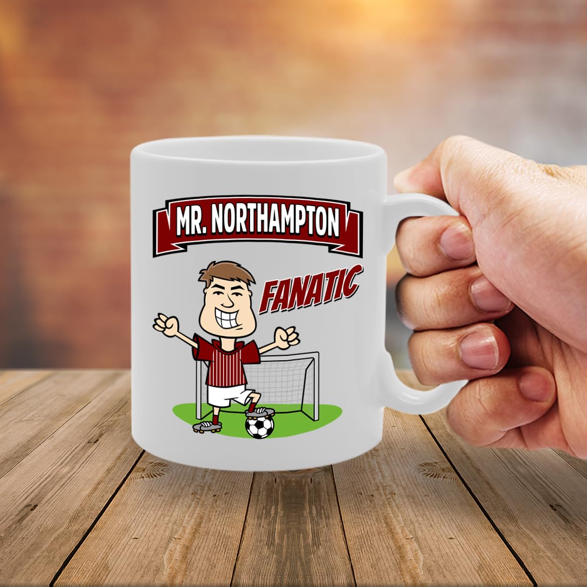 Mr Northampton Fanatic   Printed Tea Coffee Ceramic  Mg5858 - Funny Printed Coffee Mug - Great Gift Idea