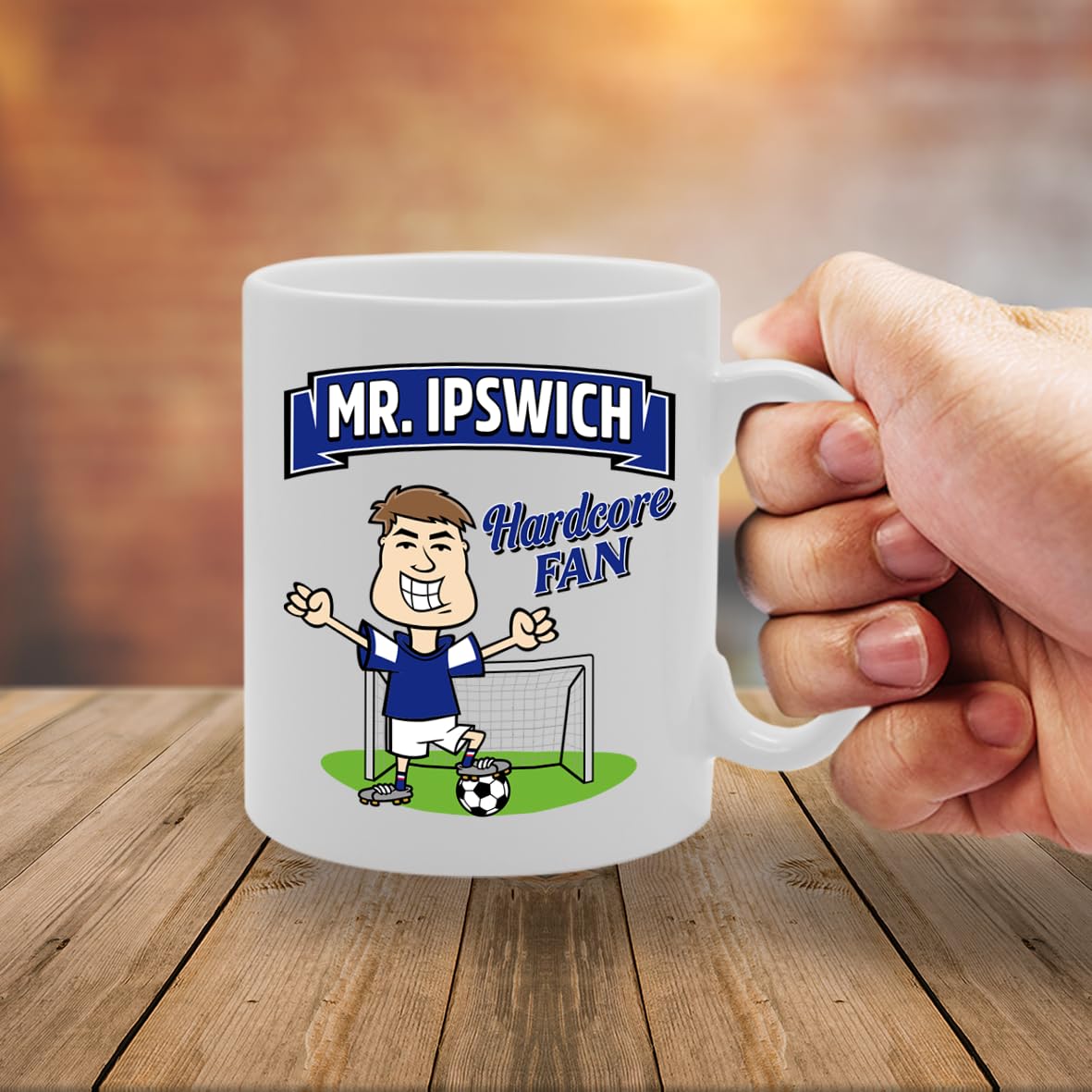 Mr Ipswich Hardcore Fan   Printed Tea Coffee Ceramic  Mg5823 - Funny Printed Coffee Mug - Great Gift Idea