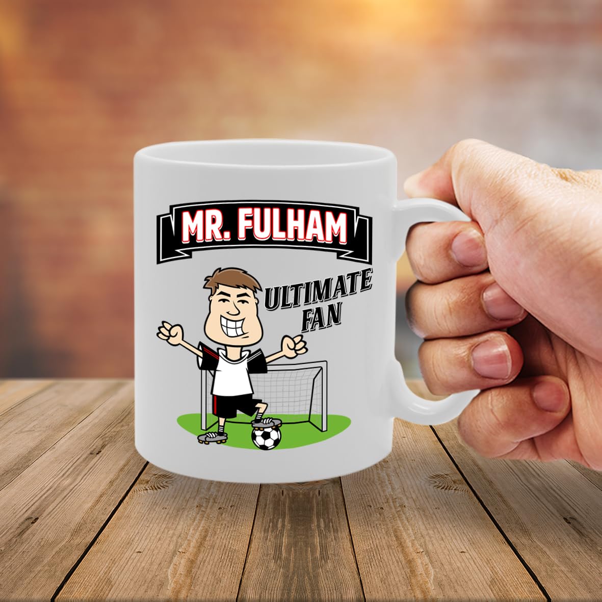 Mr Fulham Ultimate Fan   Printed Tea Coffee Ceramic  Mg5812 - Funny Printed Coffee Mug - Great Gift Idea