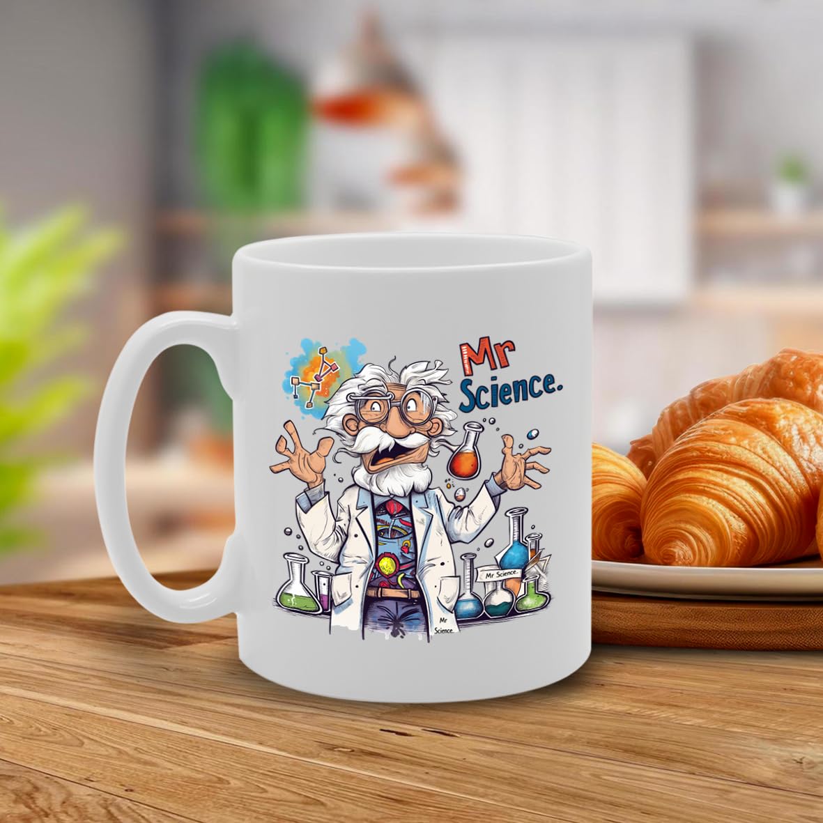 Mr Science  - Designed For Scientists, Science Teachers, Research Enthusiasts, Durable Ceramic, Dishwasher Safe Mg6020 - Funny Printed Coffee Mug - Great Gift Idea