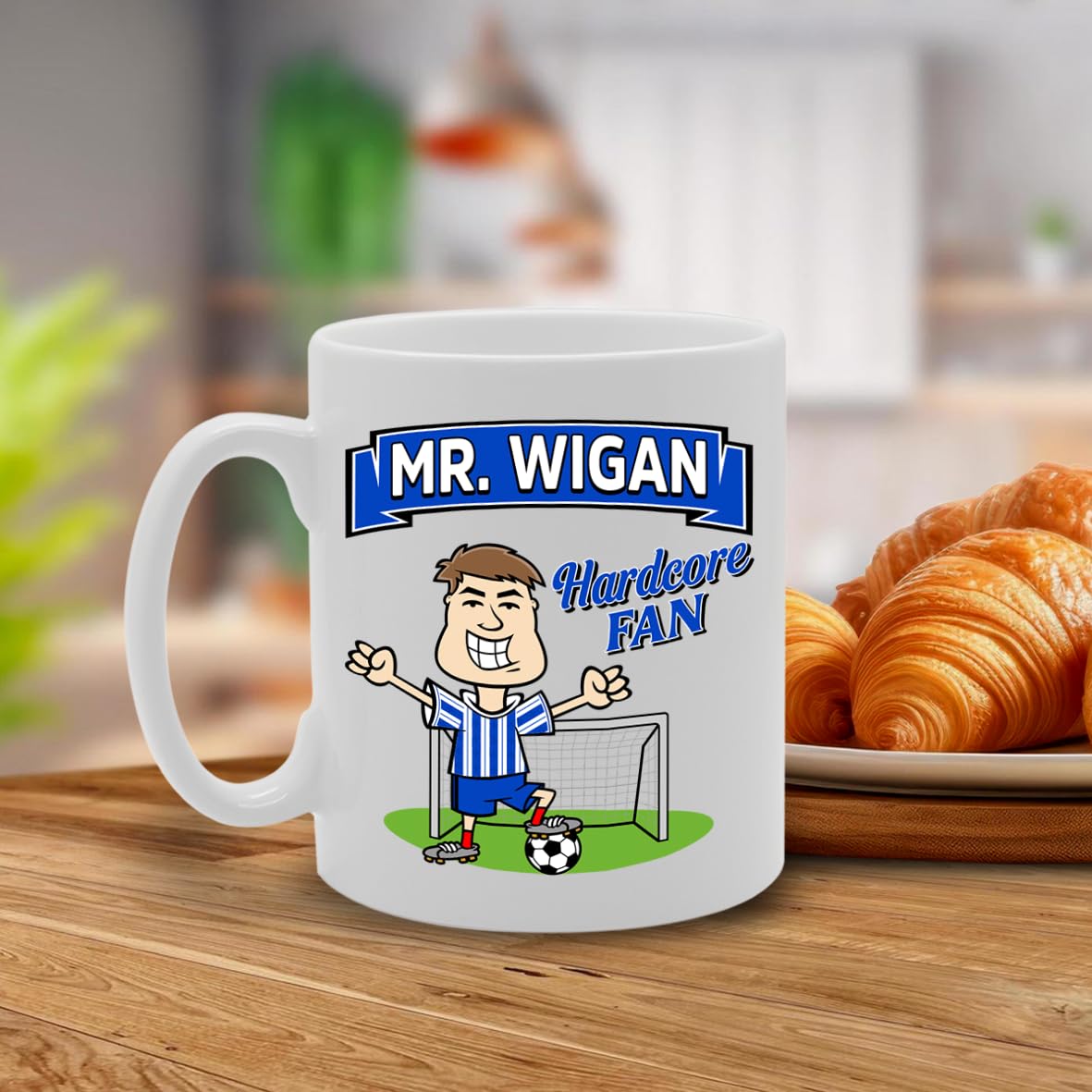 Mr Wigan Hardcore Fan   Printed Tea Coffee Ceramic  Mg5855 - Funny Printed Coffee Mug - Great Gift Idea