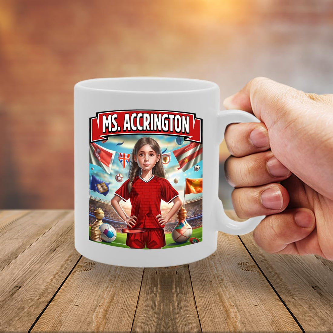Ms Accrington   Printed Tea Coffee Ceramic  For Footie Fan Ladies Girls Mg6384 - Funny Printed Coffee Mug - Great Gift Idea
