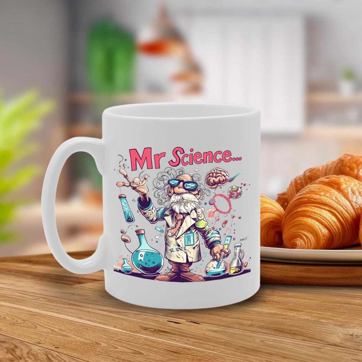 Mr Science  - Created For Scientists, Science Teachers, Research Enthusiasts, Sturdy Ceramic, Dishwasher Safe Mg6012 - Funny Printed Coffee Mug - Great Gift Idea
