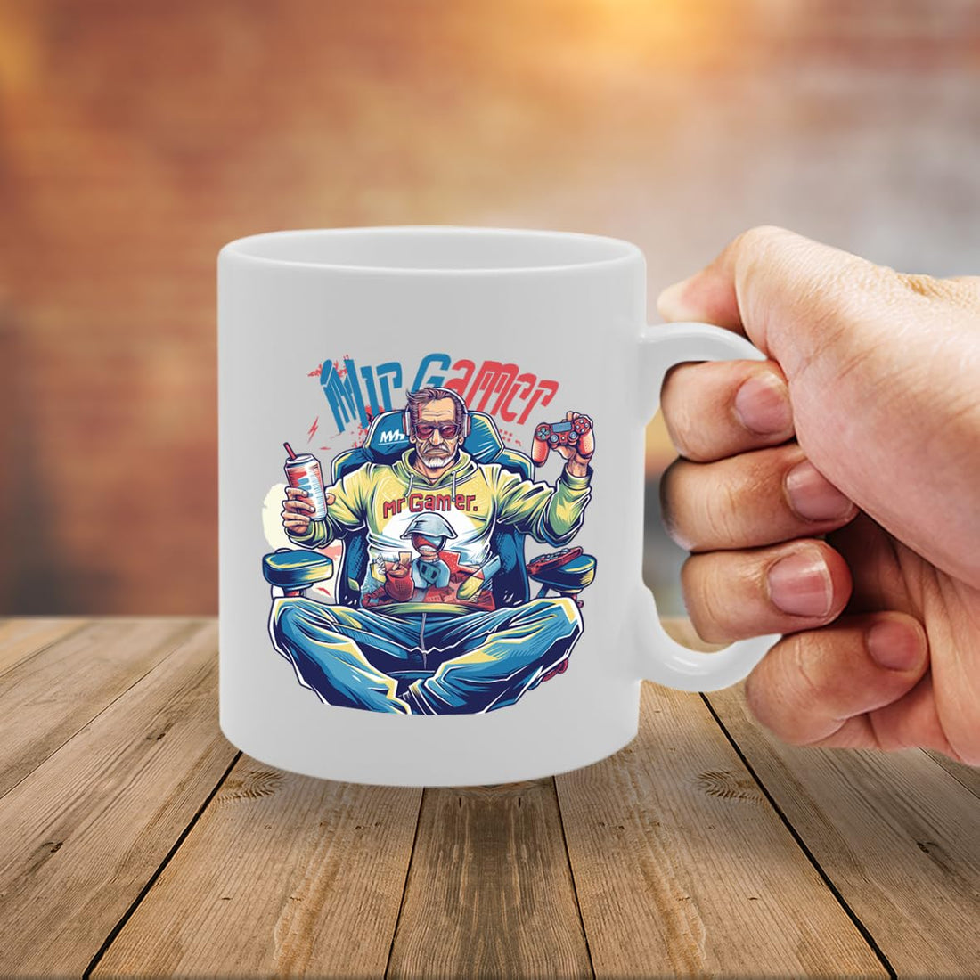 Mr Gamer Ceramic  - Ideal For Gamers, Esports Enthusiasts, And Gaming Fans - 11Oz Coffee  With Cool Design Mg6291 - Funny Printed Coffee Mug - Great Gift Idea