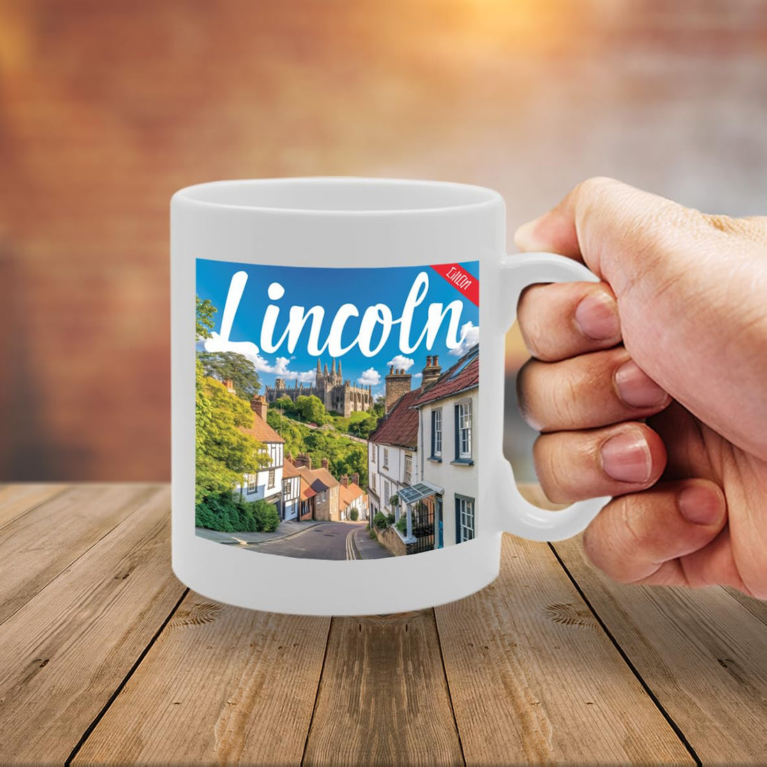 Printed Coffee Ceramic  Featuring Cities And Landmarks In United Kingdom (Loln) - Funny Printed Coffee Mug - Great Gift Idea
