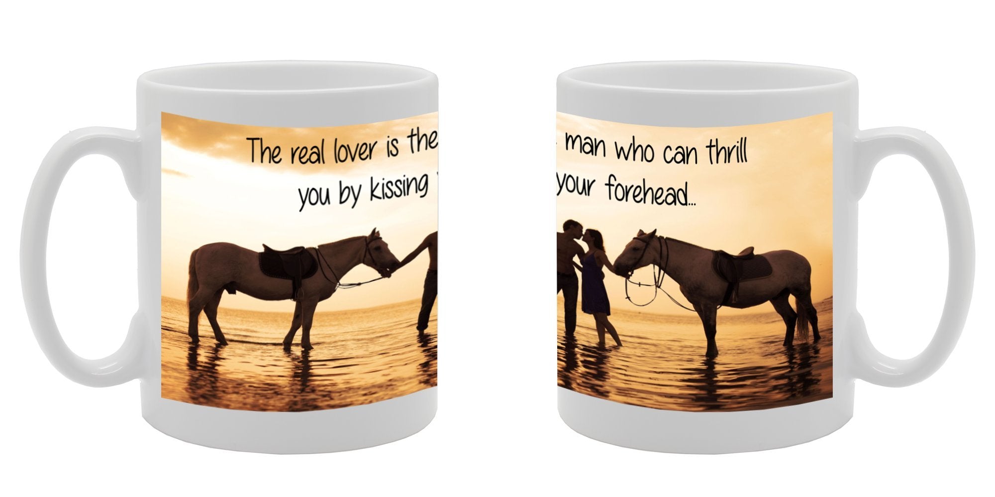 The Real Lover   Printed Ceramic Tea Coffee  Mg087 - Funny Printed Coffee Mug - Great Gift Idea